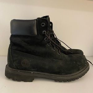 Premium Black Hightop Timberland Boots